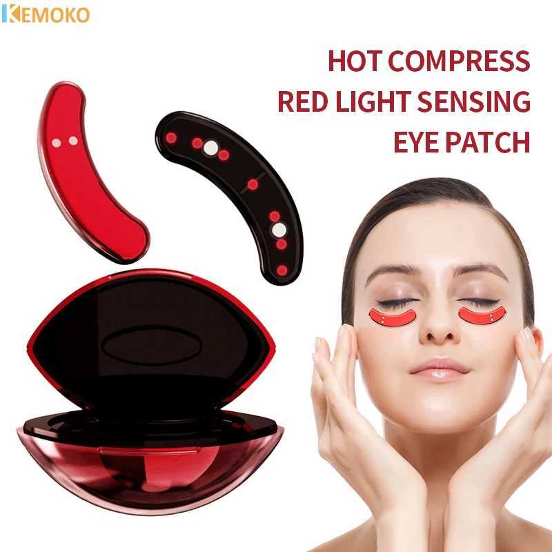 EMS Pulse Microcurrent Eye Massager Hot Compress Eye Care Device Relieve Fatigue Eye Massage Reduce Dark Circles Eye Lines W241213