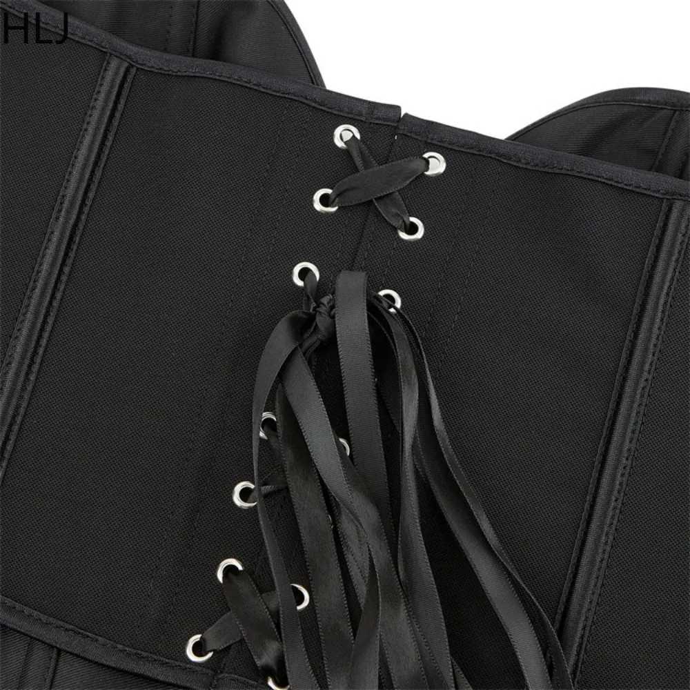 Women's Two Piece Pants HLJ Sexy Corset Slim Vest Two Piece Sets Women V Neck Slveless Backless Top And Jean Shorts Outfits Fashion 2pcs Strtwear