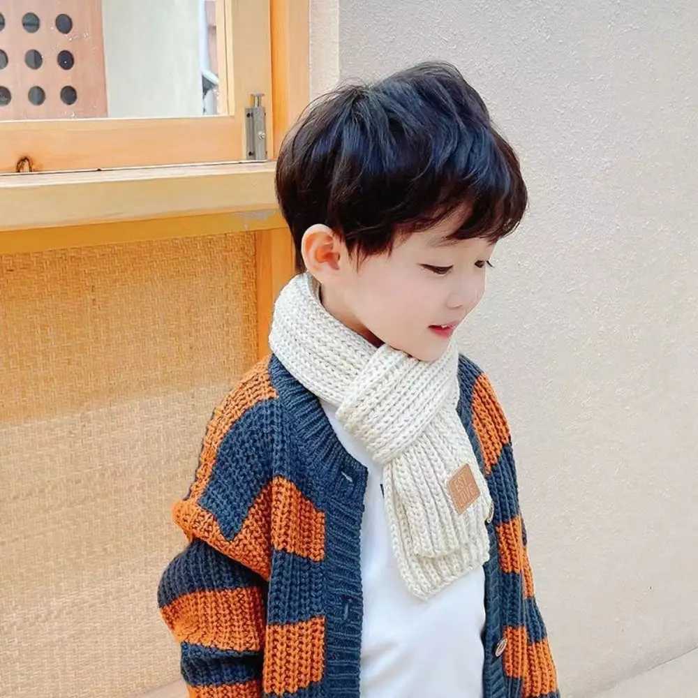 Scarves Wraps 1PC Baby Kids Boy Girl Winter Warm Scarf Knitting Wool Children Neck Warmer Wrap H241213PEU5