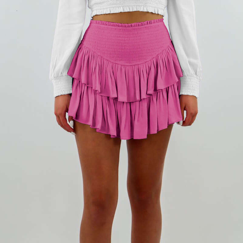 New European And American Women's Clothing With Irregular Ruffle Edges, Fluffy Pleated Short Half Skirt, Fashionable Quality, Classic