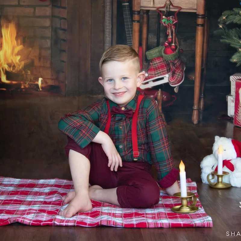 Boutique Boy Christmas Outfit Baby Boys Dress Suit Plaid Shirt Pants Bowtie Formal Set Kids Boys Clothes Winter Festival Costume W241213