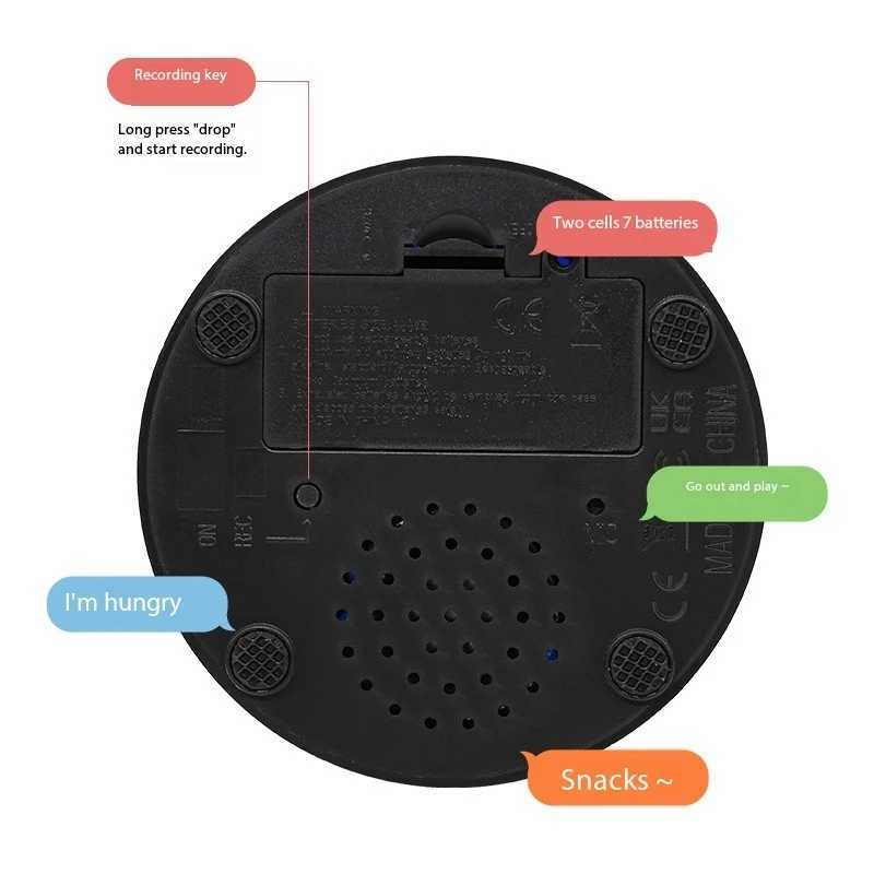 Pet communication button dog barking box training talking toy recording transmitter squeeze box voice. X241213