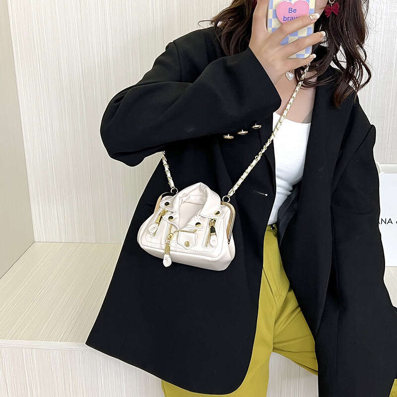 Popular niche women's jackets, suit motorcycle fashionable single shoulder crossbody bags, 2024 new casual fashion trend clothing