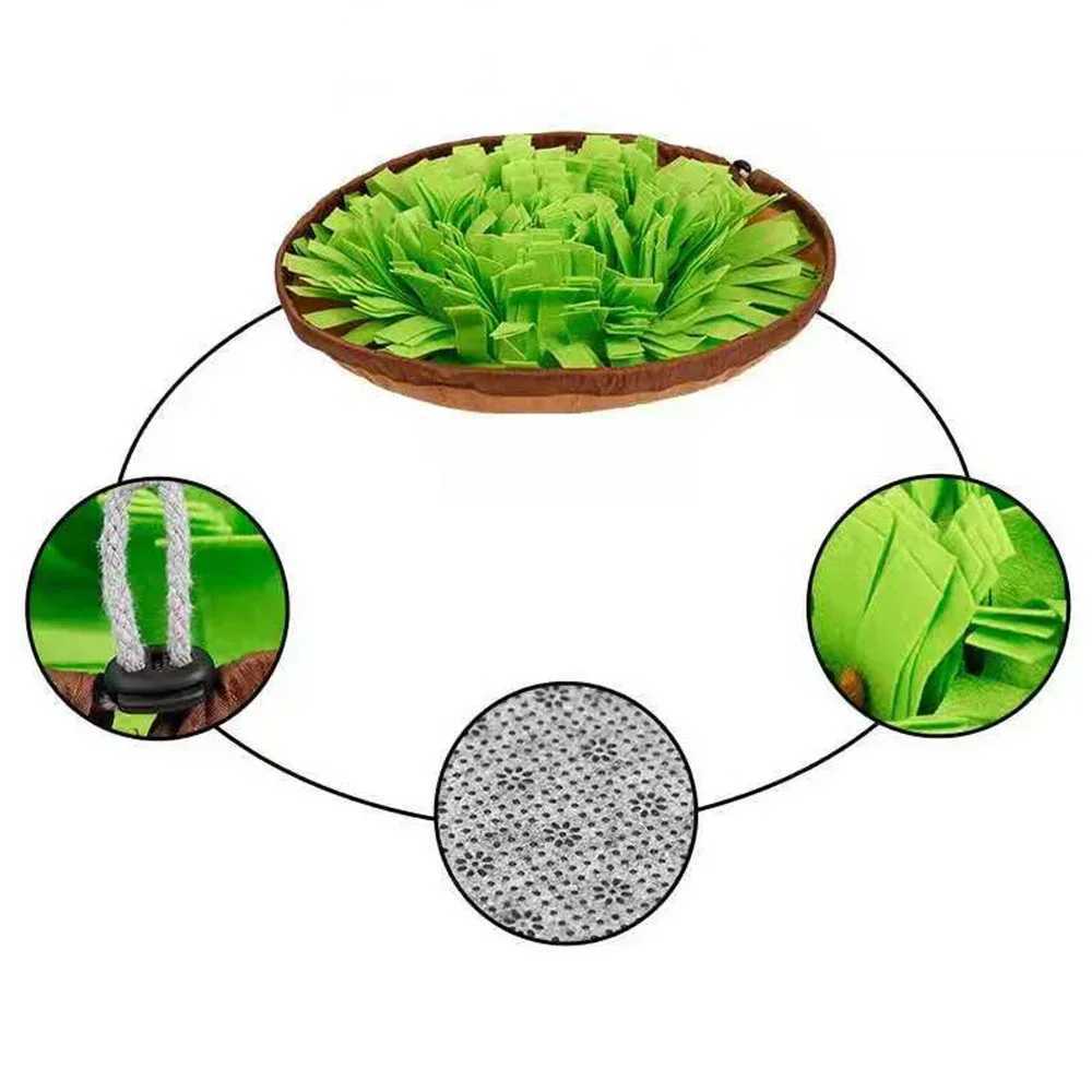 Training Toy Snuffle Smell Mat Sniffing Washable Dispenser Pad Nose Pet Food Toys Feeding Bowl Dog Carpet Slow Puzzle X241213