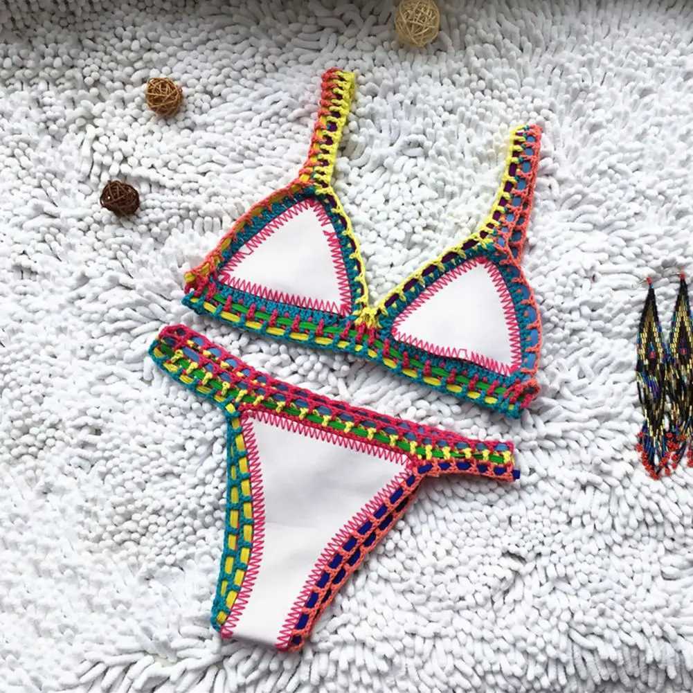 2 Pcs/Set Women Swimsuit Chic ss Summer Bikini Set Two-piece Summer SwimwearXJ241212