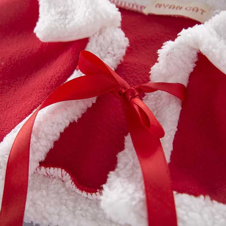 2024-2025 Santa Claus Set for Boys and Girls Christmas Party Childrens Saint Nicholas Day Clothing Childrens Christmas Eve Winter Santa Claus Dress W2