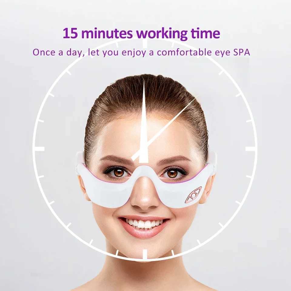 3D Eye Massager Microcurrent Constant Temperature Infrared Eye Relaxer Improves Eye Bags Relieves Eye Fatigue Electric Eye Beauty Equipment W241213