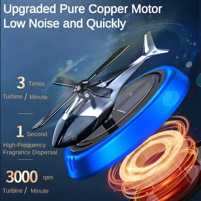 Car Air ener Solar Power Rotating Heliter Car Fragrance Perfume Solar Automobile Aroma Diffuser Auto Office DecorationXJ241213