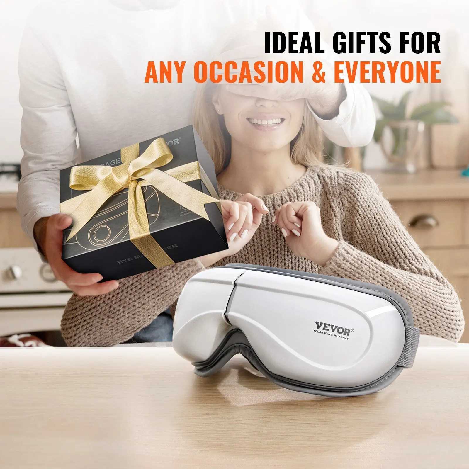 Remote eye massager with hot eye care device 5-mode Bluetooth music W241213