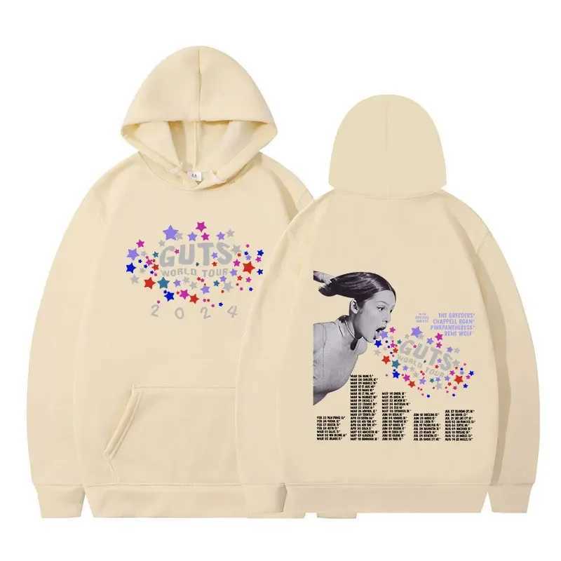 Sour Vampire Guts 2024 World Tour Mens and Womens Fashion Hip Hop Sportswear Harajuku Super Dalian Hoodie Y2K W241213