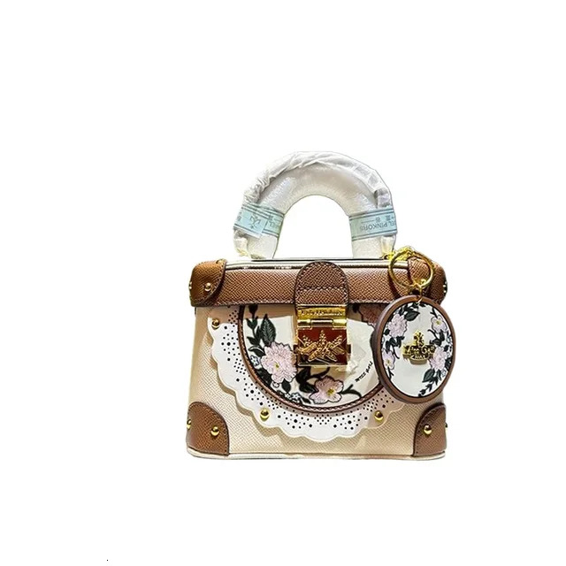 French Version Simulation Leather Texture Women Crossbody Bags New Niche Bucket Shoulder Box Bag Fashion Commuting Handbags PU Cartoon
