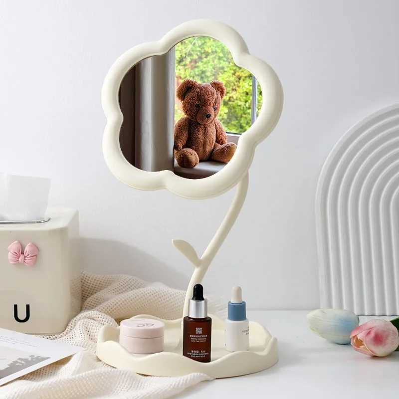 Sunflower Makeup Mirror Girl Dresser Desktop Hanging Jewelry Beauty Mirror Bedroom Dorm Dressing Mirror Removable PortableXJ241213