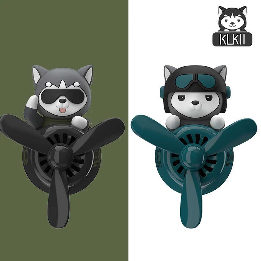 Car Air ener Dog Pilot Vent Perfume Diffuser Rotating Propeller Air Outlet Fragrance Cute Cartoon Decor Auto AccessoriesXJ241213