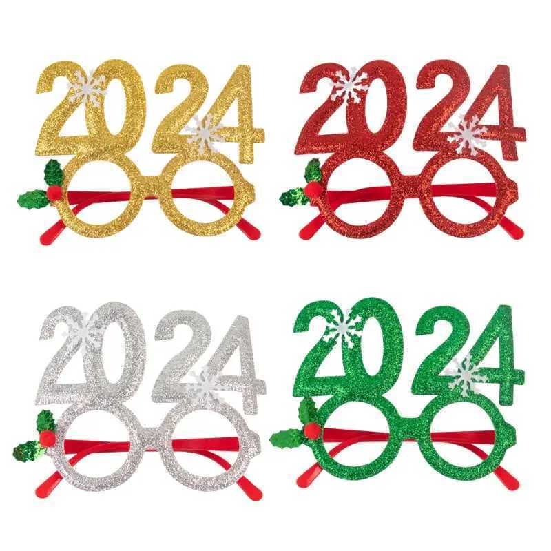 Sunglasses Christmas Headbands cute Reindeer Antlers Xmas Tree Glasses Frame for Kids Adults Gift Noel Navidad new year Photo Booth props H241213