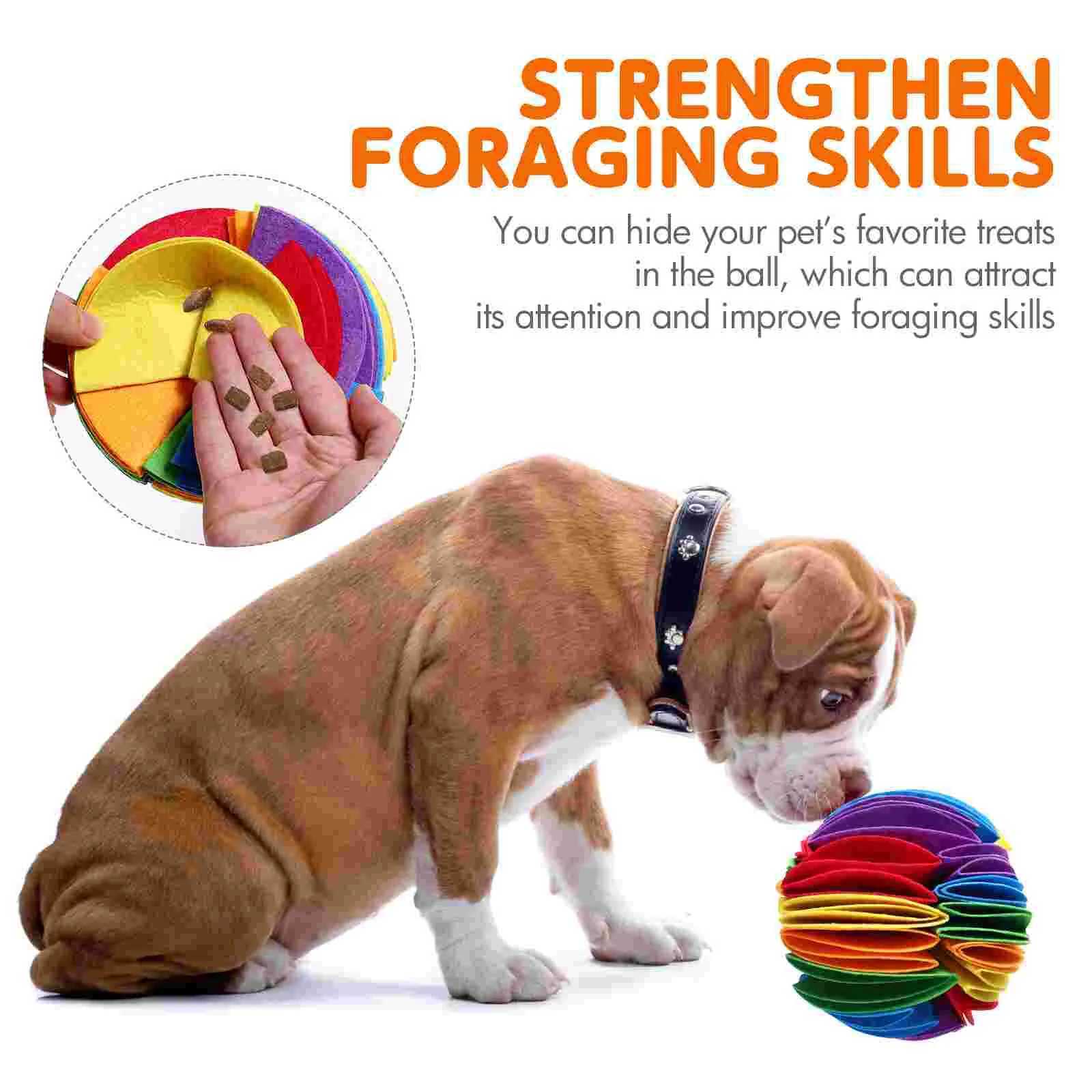 Dog Sniff Puzzle Toy Nose Smoke Mat Interactive Olfactory Ball Treatment Dispenser Felt Cloth Game Keep Dogs Busy X241213