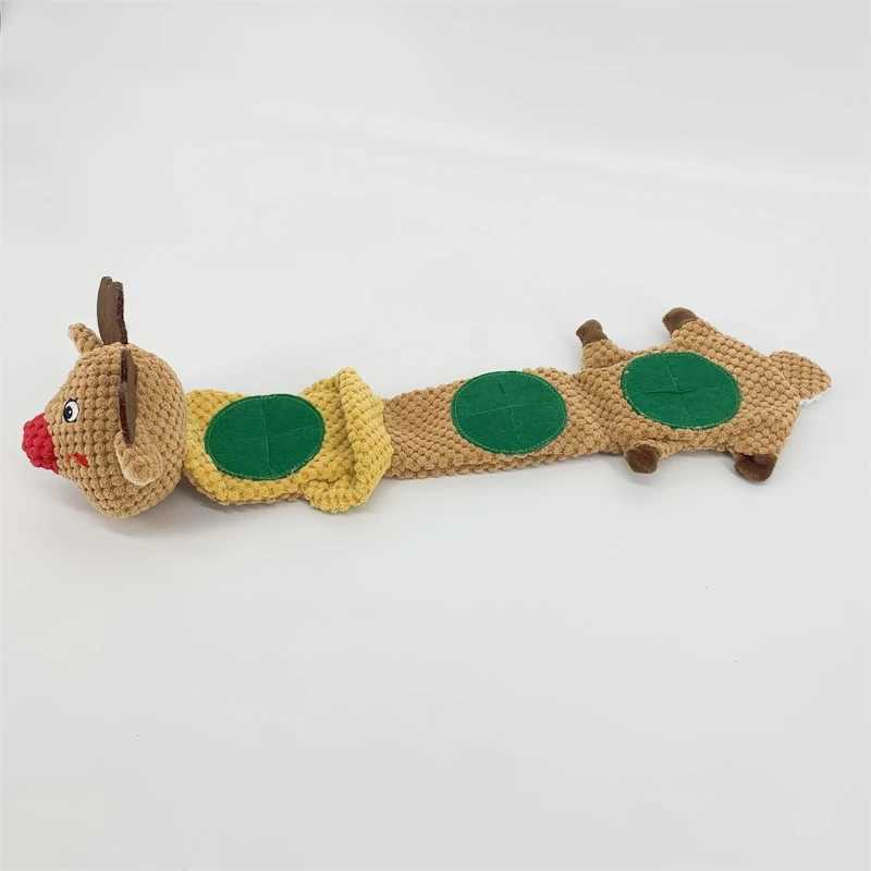Christmas Pet Plush Toy Elk Sniffer Dog Leak Puzzle Toy Cat Pet Dog Snack Cat Hidden Food Bite Resistant Pet Supplies Toy X241213