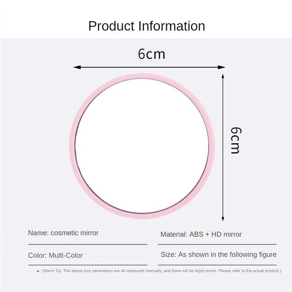 Multiple Colors Small Round Mirror Anti-slip Anti-sweat Portable Make-up Mirror Mini High-definition Bag Pocket Cosmetic ToolsXJ241213