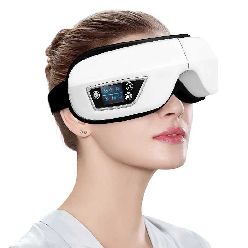 Electric eye massager vibration therapy 6D airbag pressure massage relaxation health care fatigue pressure Bluetooth music folding W241213