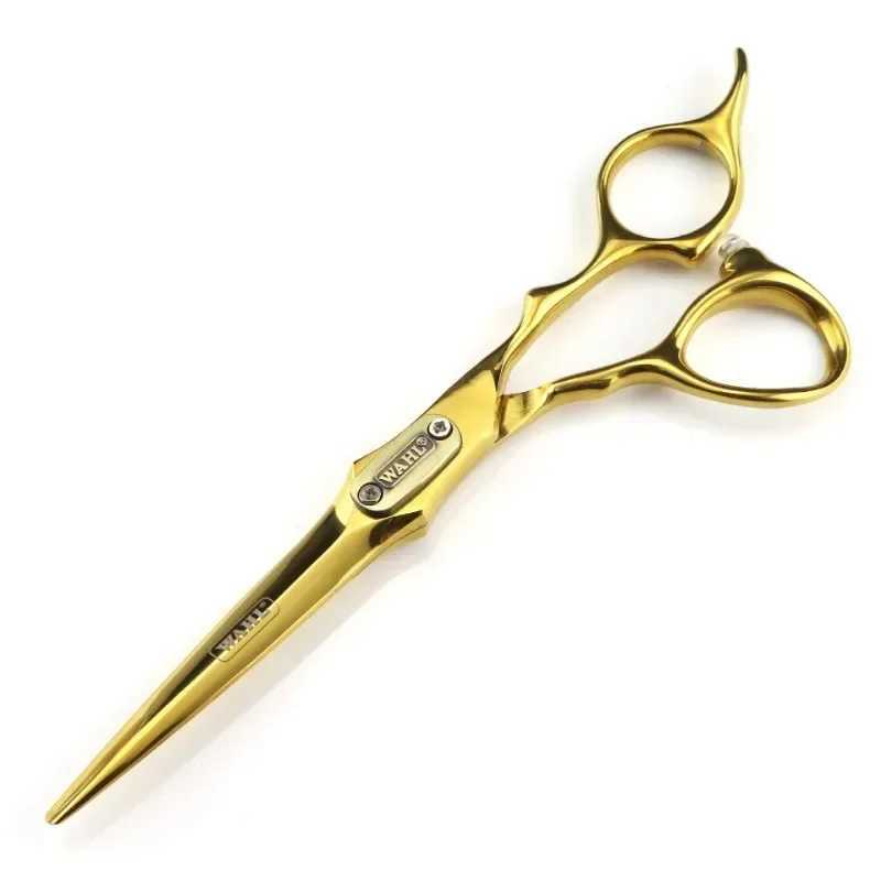 New Arrival Professional barber shears and trims 6.0-inch gold double sword face 440C steel salon barber shears Z241213