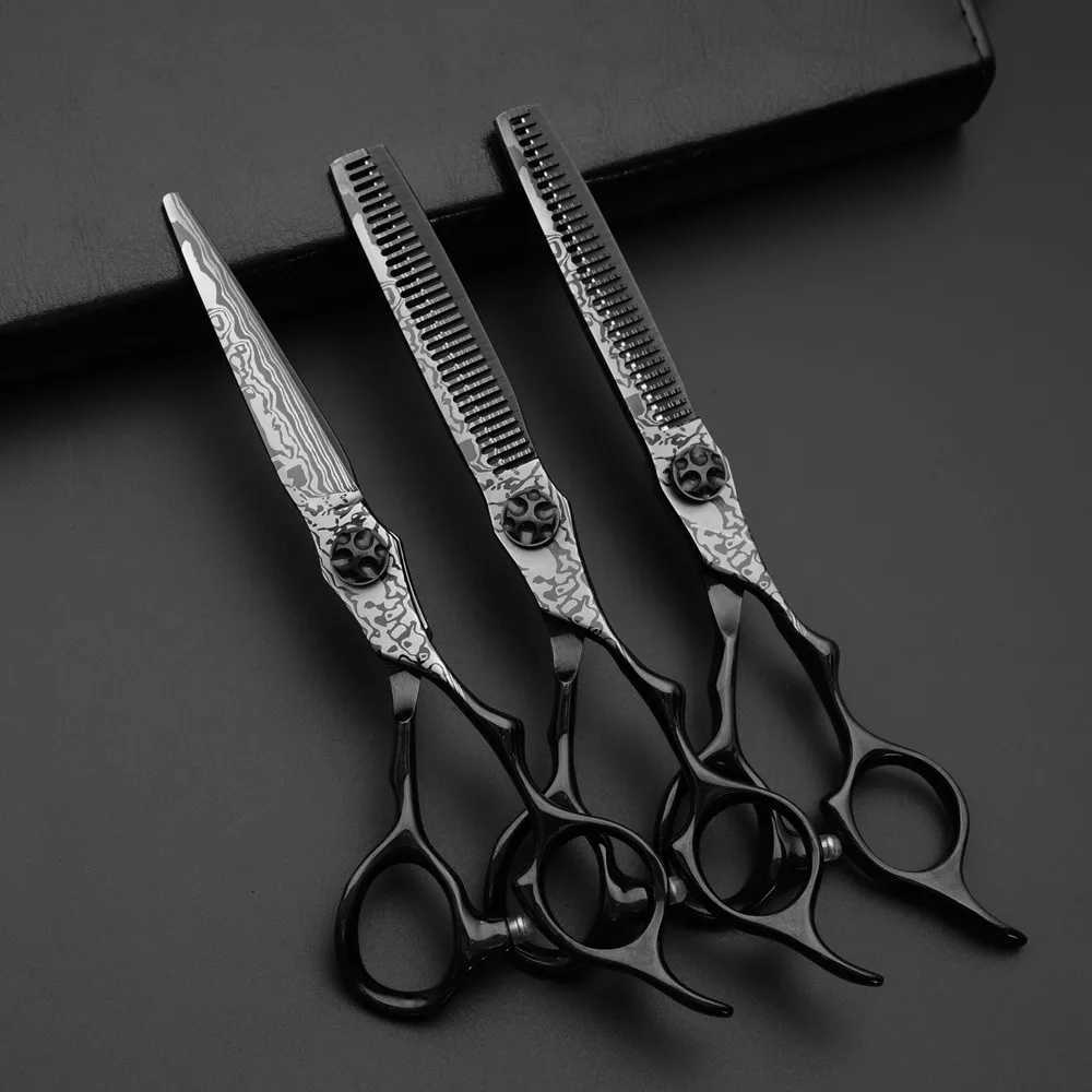 New Arrival New 6.0 Professional Hairdressing Scissors for Barber Cutting Scissors Thinning Shears Hair Scissors Traceless Teeth Scissors Z241213