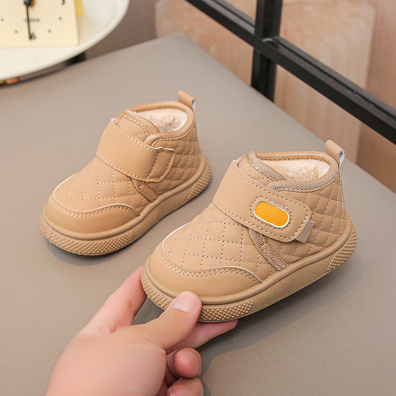 Waterproof Kids Girls Boys Snow Boots Children Outdoor Boots Kids Warm Plush Shoes Cutefeet Soft-soled Non-slip Infant Toddler Shoes Size 21 - 30