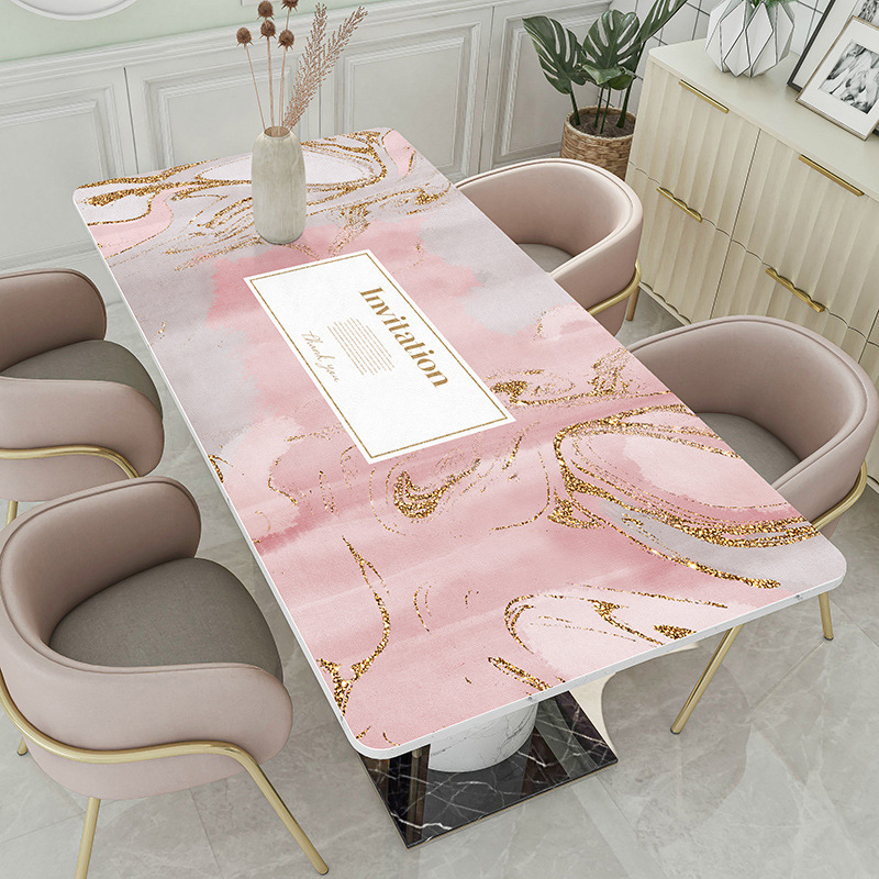 Waterproof, Oil Resistant, Heat-Insulating, And Heat-Resistant Tablecloth, Non Slip Premium Leather Dining Table Mat LN726