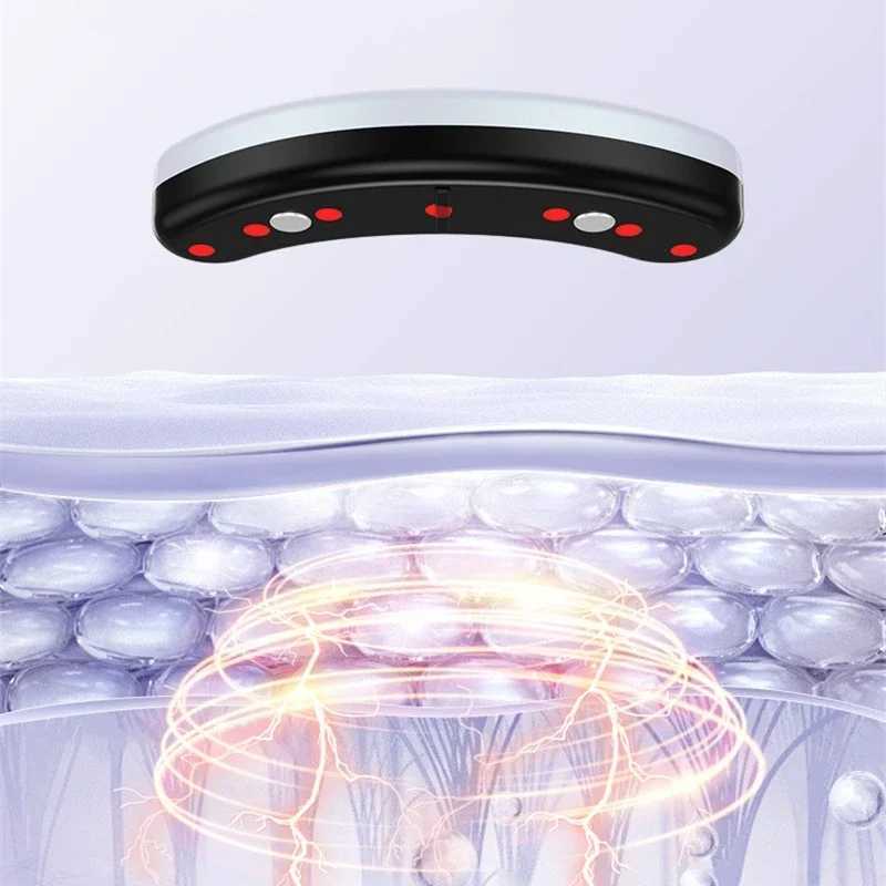 EMS Pulse Microcurrent Eye Massager Hot Compress Eye Care Device Relieve Fatigue Eye Massage Reduce Dark Circles Eye Lines W241213