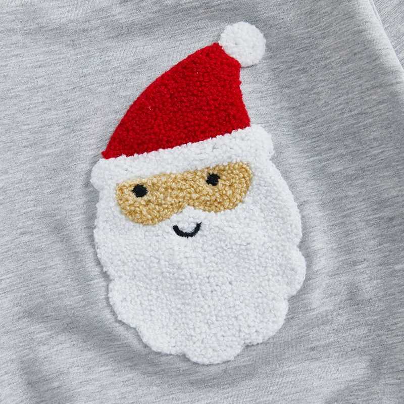 Citgeett Winter Christmas Preschool Baby Boys and Girls Set Cartoon Embroidery Long Sleeve Sweatshirt Pants Set W241213