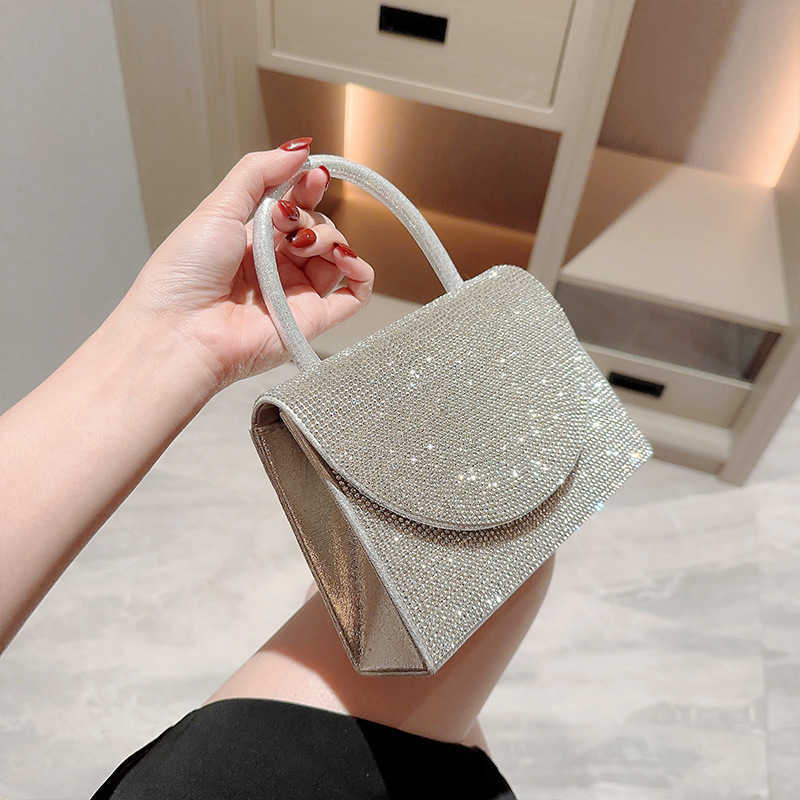 New Banquet Bag for Girls Handbag with Diamond Inlay Banquet Handbag Dress Evening Bag Ktv Womens Bag Clutch Bag 240920