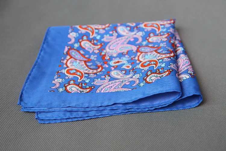 Mens floral print pocket square handle womens polyester luggage Hanks for wedding mens set luggage towels W241213
