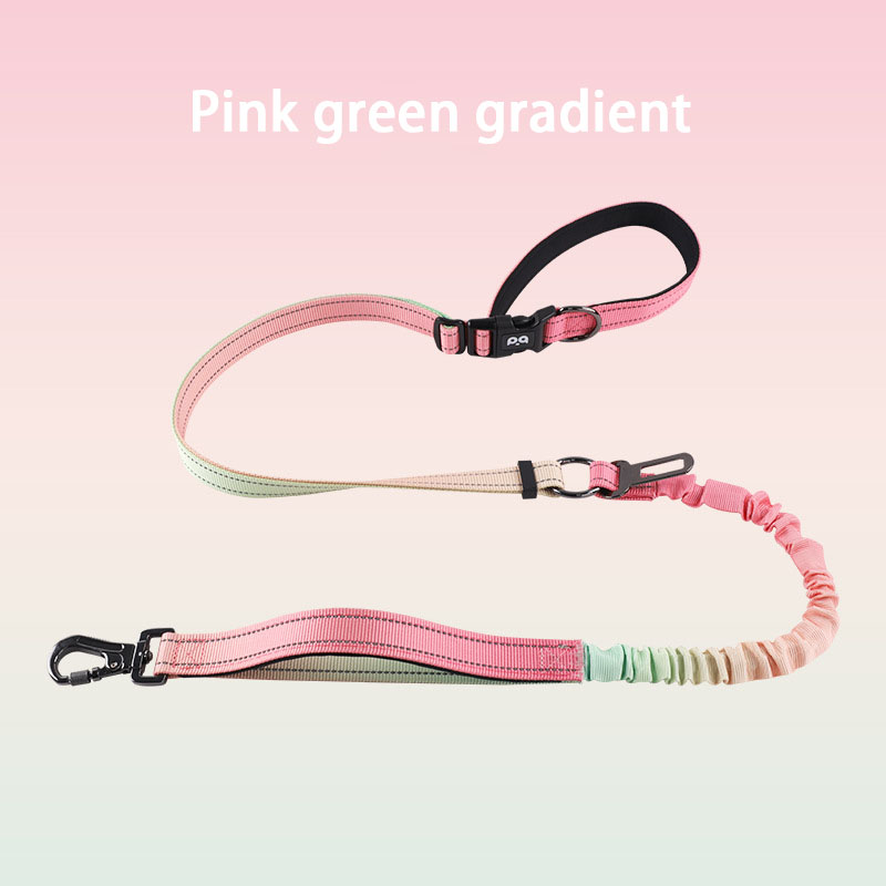 Pet dog explosion-proof punch pet leash lengthened thicker training dog traction does not strangle hands pet supplies