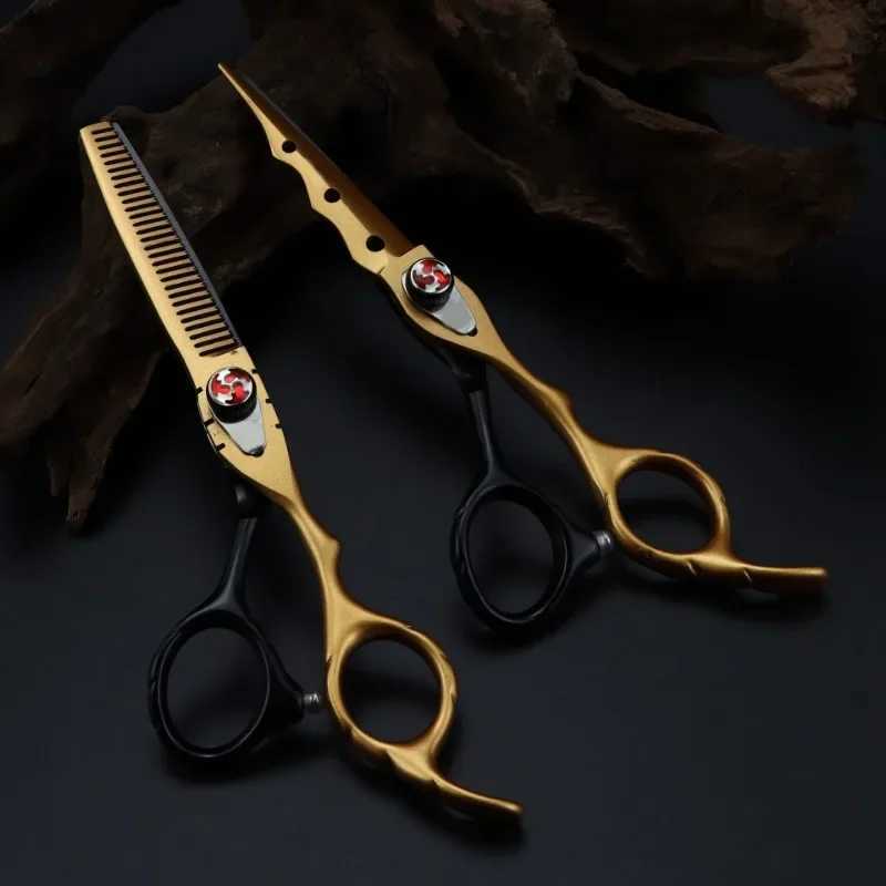 New Arrival Purple Dragon Barber Professional 6-inch Japanese Stainless Steel Barber Shop Barber Z241213