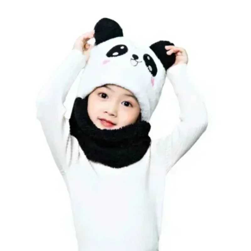 Hat for Girls Boys Scarf Thicken Cap Winter Hat for Kids Newborn Baby Stuff Children Hat Plus Fleece Kids Caps 1-18YearsXJ241213