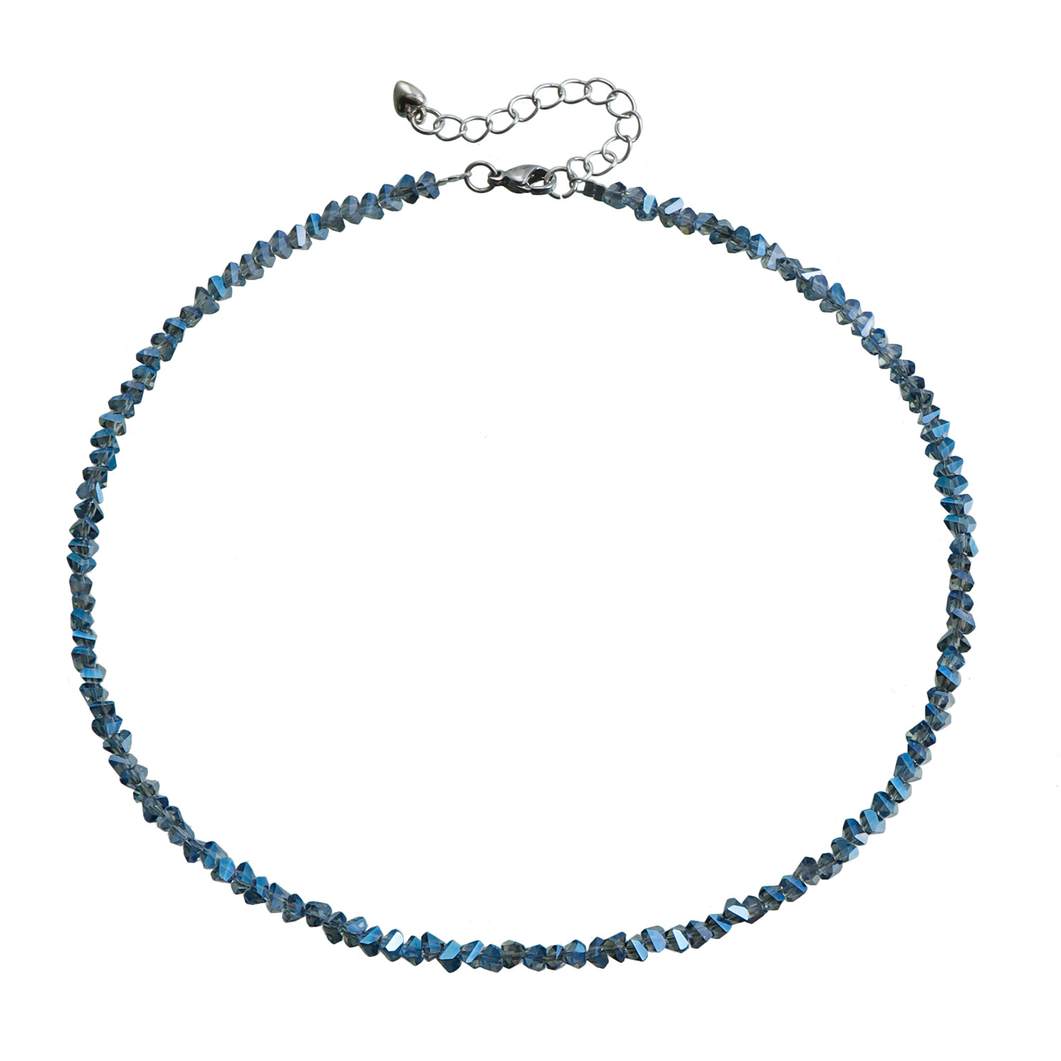 Fashionable Simplistic High-End Women's Necklace with Multi-Facet Glass Crystals from Europe 2025 New In Choker Necklace For Women Y2K Accessorie