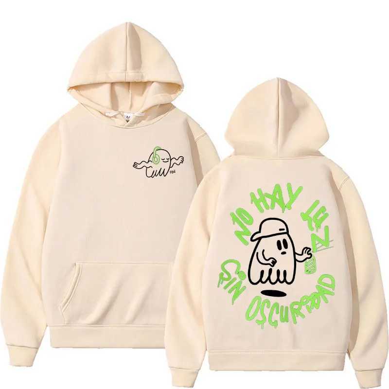 Rap singer Feid Ferxxo Mor No Le Temas A La Oscillidad mens hoodie womens retro hoodie casual wool zipper sweatshirt W241213