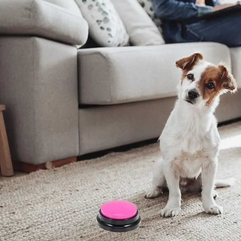 Dog Training Buzzer Dog Game Dog Accessories Pet Training Buzzer Button Record Answer X241213