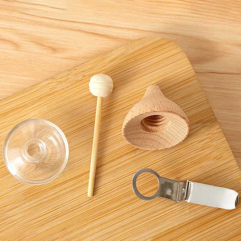 Teardrop Car Perfume Glass Bottle Air ener Clip Air Vent Empty Essential Oils Bottle Fragrance Diffuser Interior PendantXJ241213