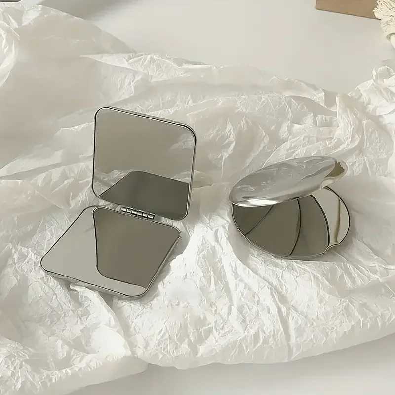 High Quality Double Sided Makeup Mirror Portable Makeup Folding Flip For Student Dormitory Cute Small MirrorXJ241213