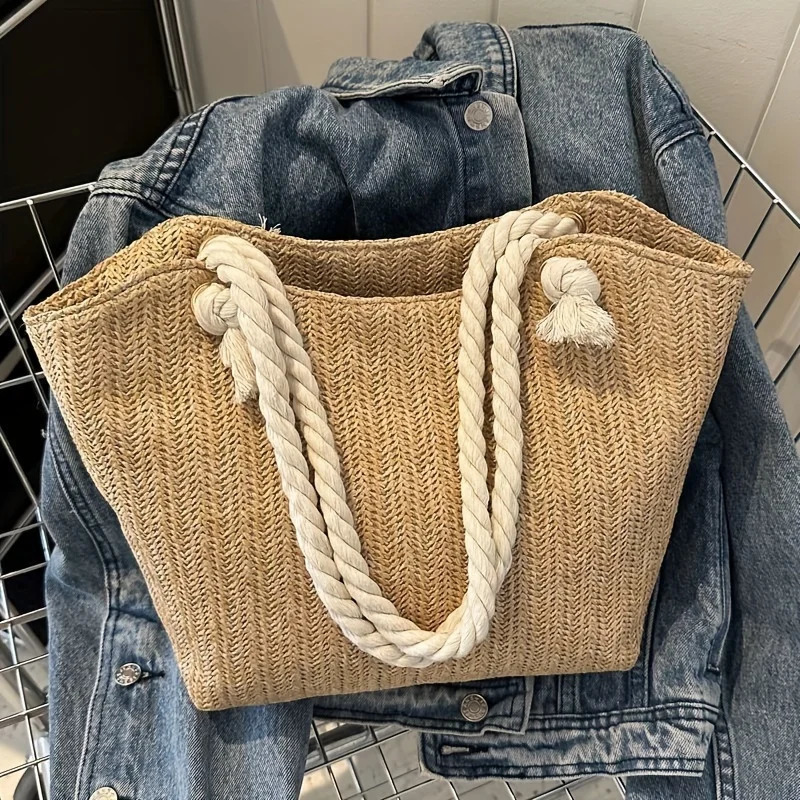 Large Capacity Beach Vacation Bag Pastoral Style Simple n Summer Handbag 28 reviews 49 All are from ve 241203