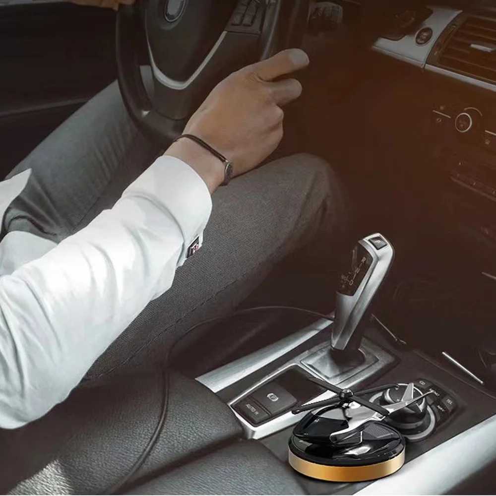Solar Power Heliter Air Cystal Solar Energy Plane Diffuser Spinning Heliter Perfume Car Dashboard AromaXJ241213