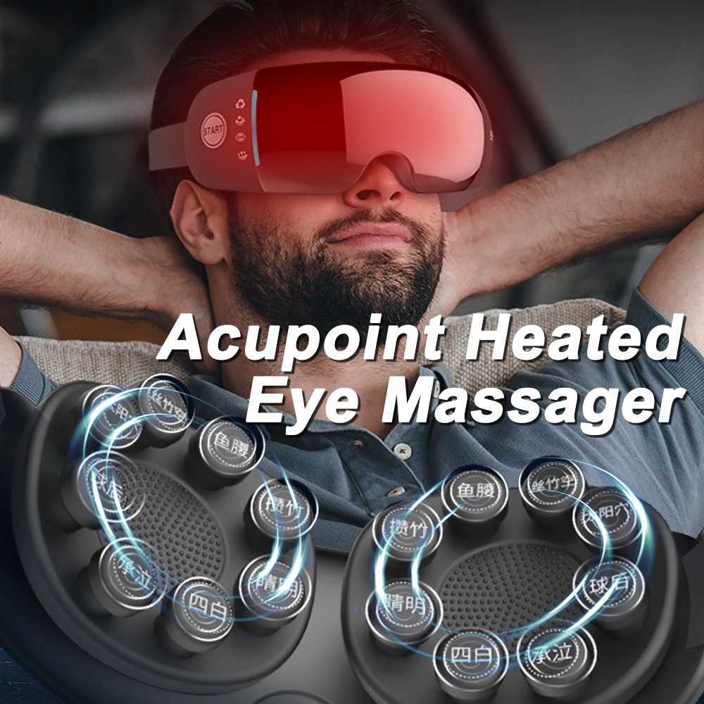 Vibration eye massager electric eye massager thermal compression tenderness kneading therapy massage relief fatigue dark circles W241213
