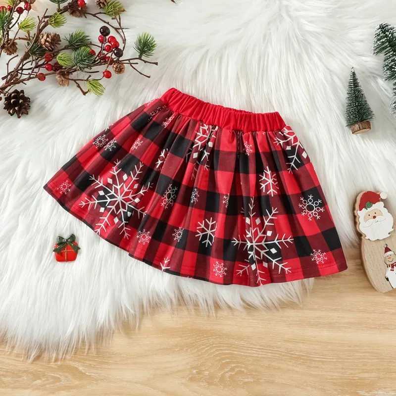 Kids Baby Girls Little Sister Christmas Set Long sleeved jumpsuit+Tutu Skirt+Leg Warmers+Headband Set Christmas party costume set W241213