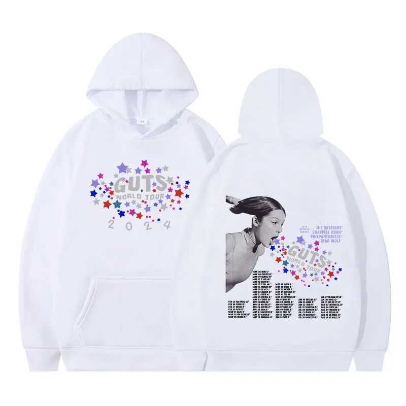 Sour Vampire Guts 2024 World Tour Mens and Womens Fashion Hip Hop Sportswear Harajuku Super Dalian Hoodie Y2K W241213