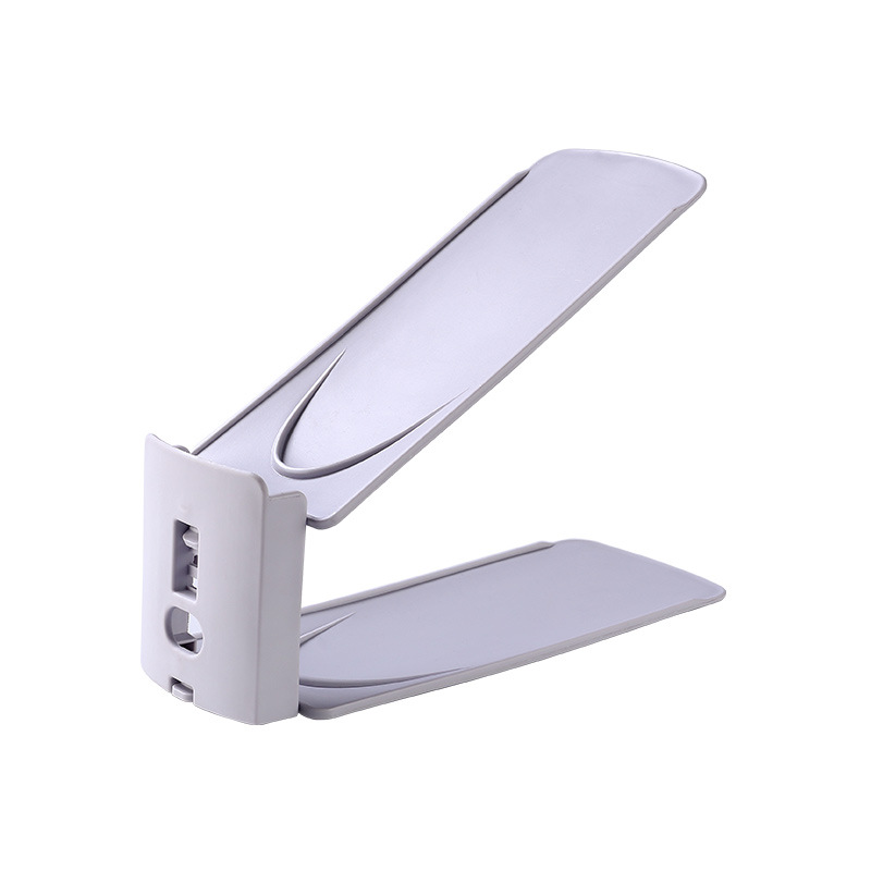 High-Tech Dual Level Shoe Organizer - Versatile Plastic Shoe Shelf Solution