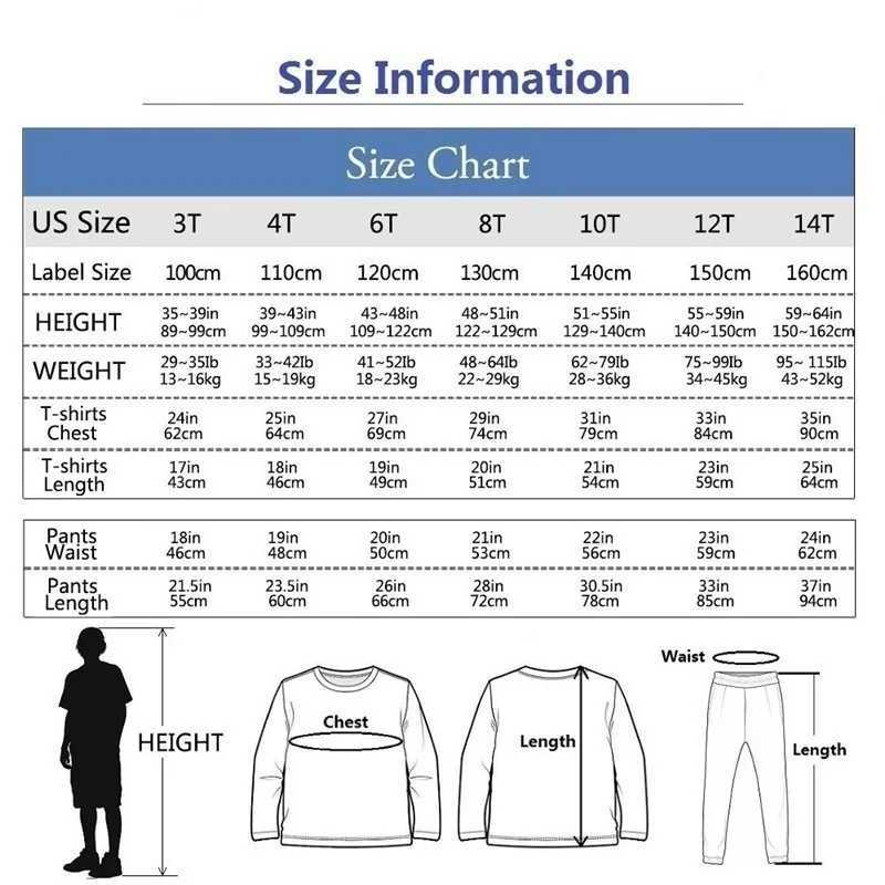 Childrens Christmas costume set boys cartoon Santa Claus song set long sleeved T-shirt and pants 2-piece childrens spring and autumn set W241213