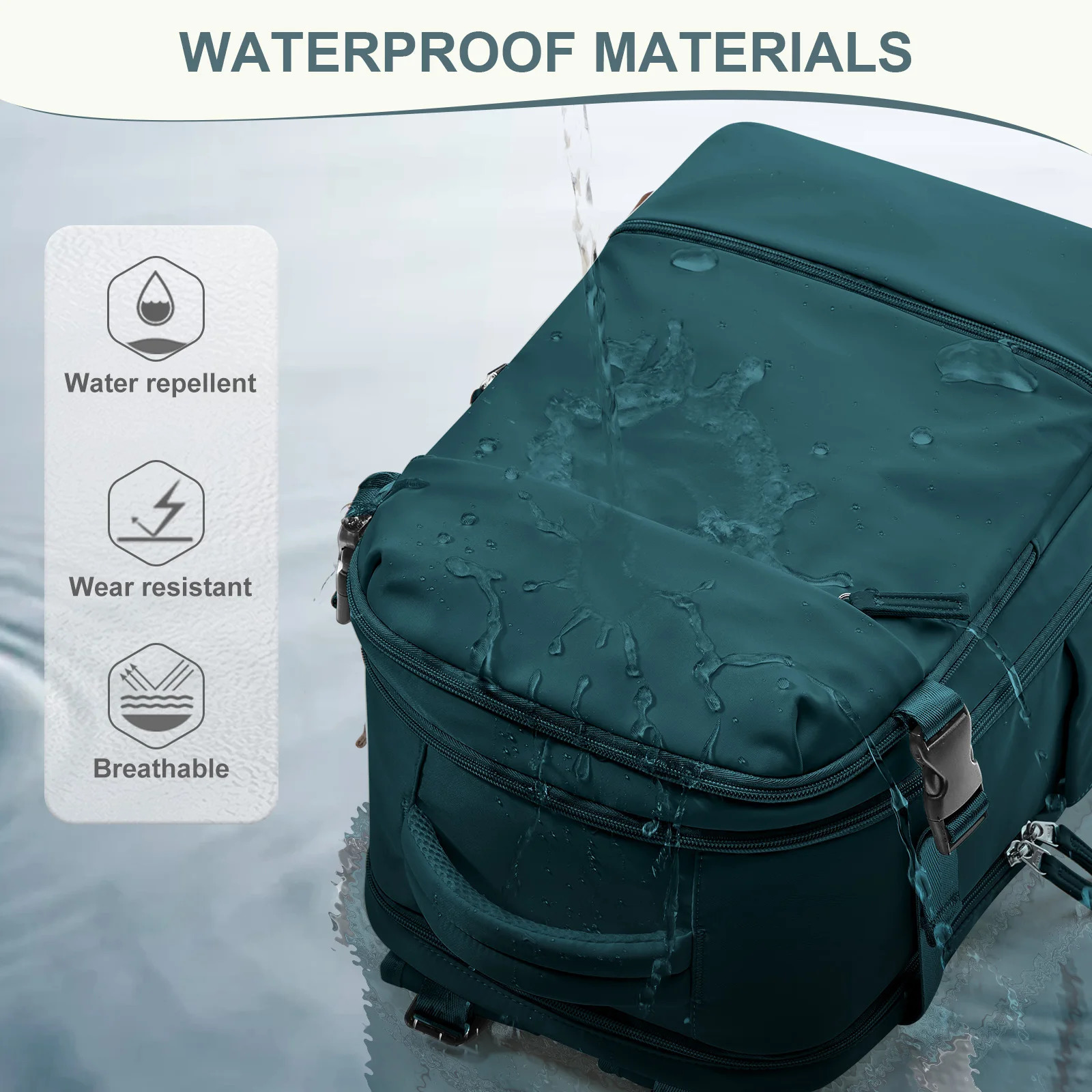 Waterproof Travel Backpack for Men Women Hand Luggage Ryanair Backpack 40x20x25 Cabin Bag 15.6 inch Laptop BackpackBussiness 241212