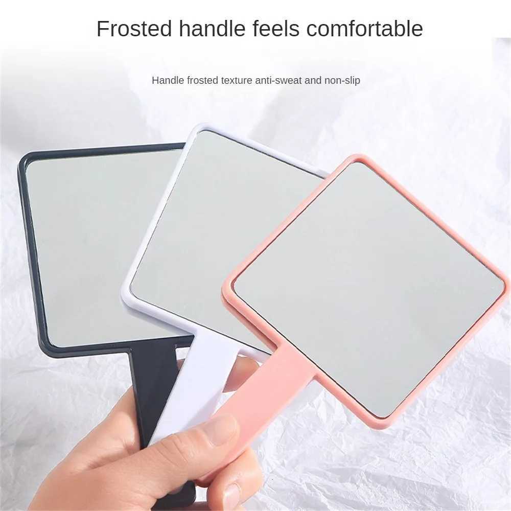 Makeup Mirror Hand-held Makeup Mirror HD Cute Cosmetic Mirror Comfortable Portable Simple Design Woman Handhold Home AccessoriesXJ241213