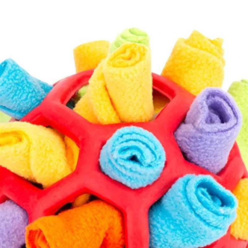 Pet dog sniffing ball toy creative hidden food puzzle foraging toy dog game interactive rubber ball nose training toy X241213