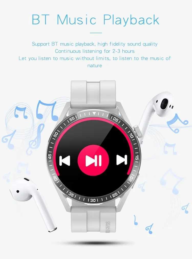 WH8 Mens Smart Watch 1.32 Circular Screen BT Call Heart Rate Monitor Music Player Watch T241213