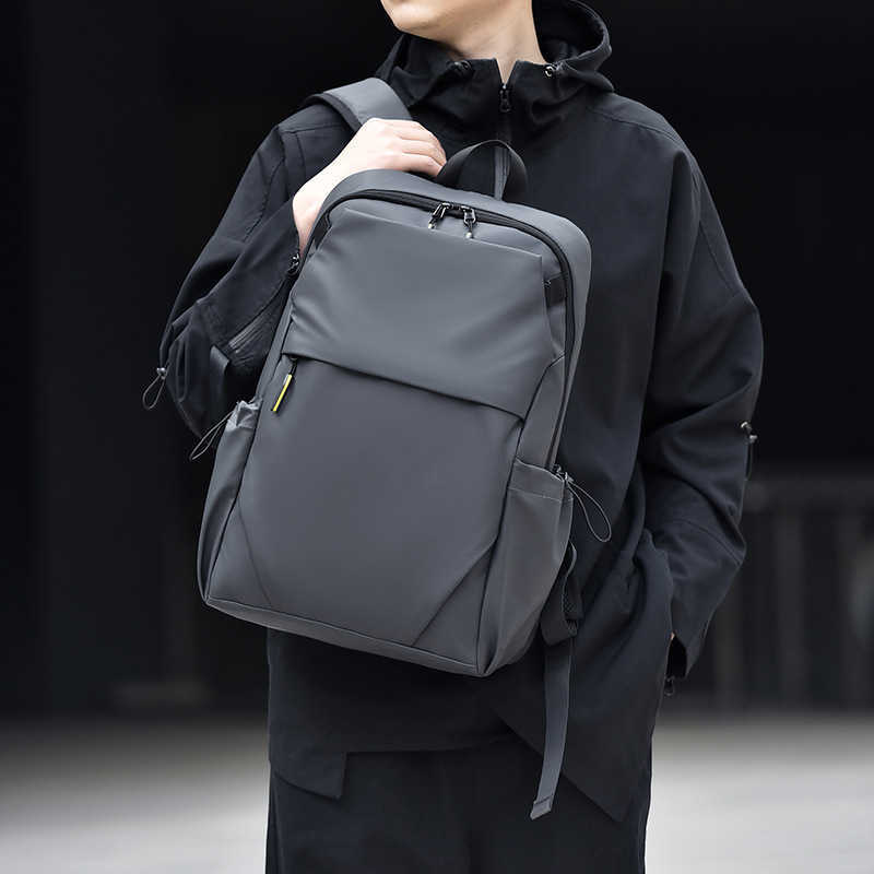 Backpack large capacity computer bag with a niche design, 15.6 backpack, college student minimalist backpack 241215
